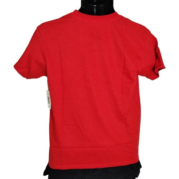 Transformers Boys 12 to 14 Bumblebee Stance Red Graphic T-Shirt New - Picture 3 of 5